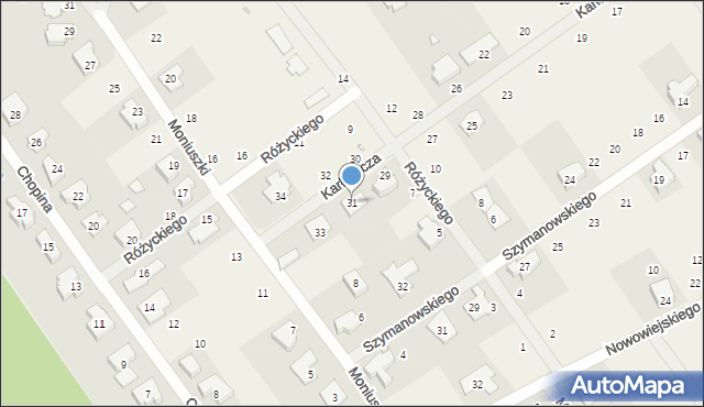 Gruszczyn, Karłowicza Mieczysława, 31, mapa Gruszczyn