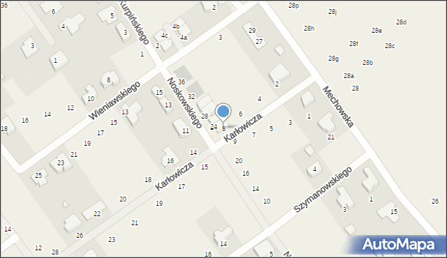 Gruszczyn, Karłowicza Mieczysława, 8, mapa Gruszczyn