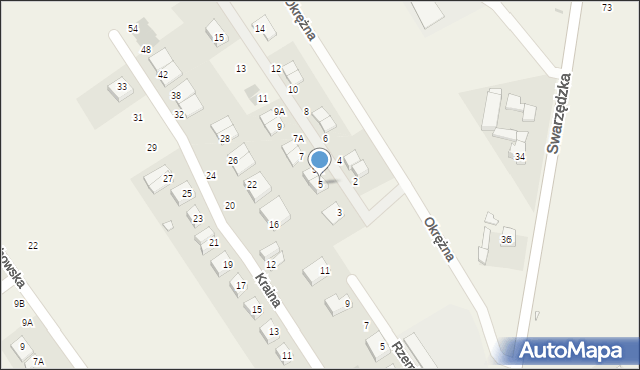 Gruszczyn, Karmelowa, 5, mapa Gruszczyn