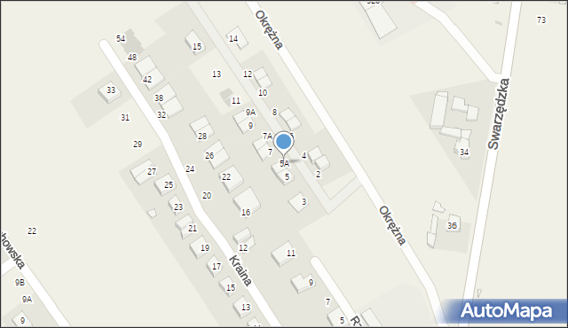 Gruszczyn, Karmelowa, 5A, mapa Gruszczyn