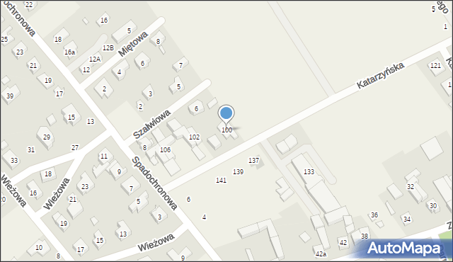 Gruszczyn, Katarzyńska, 100, mapa Gruszczyn