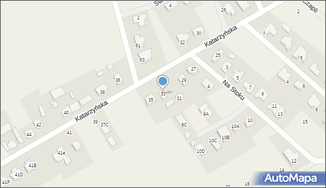 Gruszczyn, Katarzyńska, 33, mapa Gruszczyn