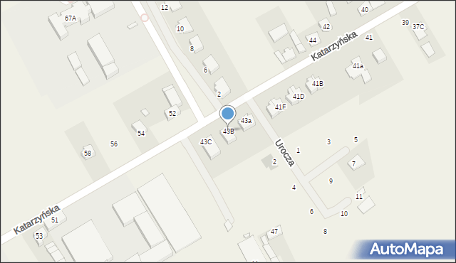 Gruszczyn, Katarzyńska, 43B, mapa Gruszczyn