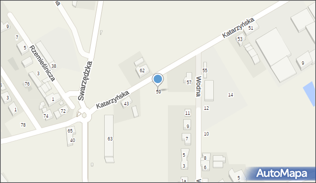 Gruszczyn, Katarzyńska, 59, mapa Gruszczyn