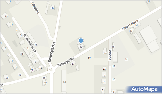Gruszczyn, Katarzyńska, 62, mapa Gruszczyn