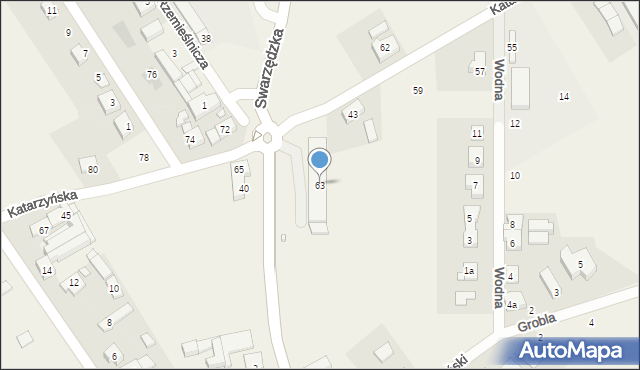 Gruszczyn, Katarzyńska, 63, mapa Gruszczyn