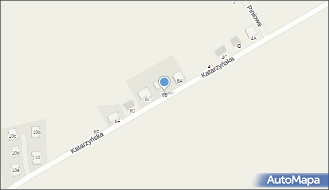 Gruszczyn, Katarzyńska, 6B, mapa Gruszczyn