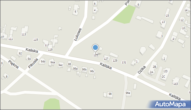 Gubin, Kaliska, 125, mapa Gubin