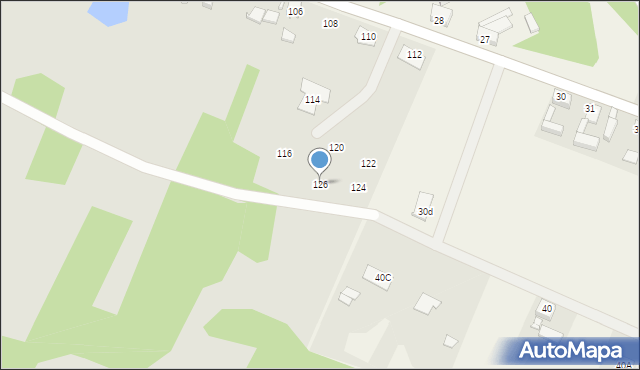 Gubin, Kaliska, 126, mapa Gubin