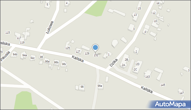 Gubin, Kaliska, 131, mapa Gubin