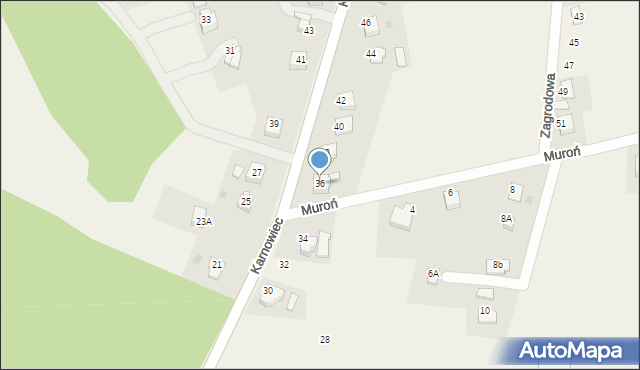 Hażlach, Karnowiec, 36, mapa Hażlach