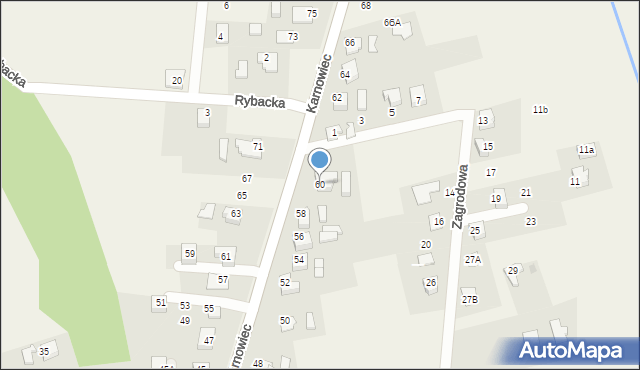 Hażlach, Karnowiec, 60, mapa Hażlach