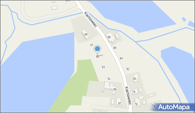 Hażlach, Karnowiec, 95, mapa Hażlach