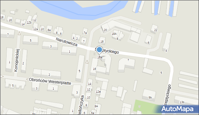 Iława, Kazimierza Jagiellończyka, 16a, mapa Iława