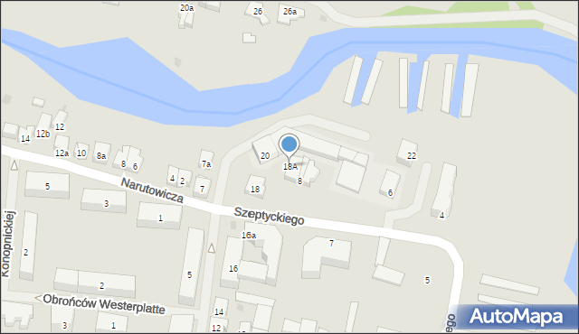 Iława, Kazimierza Jagiellończyka, 18A, mapa Iława