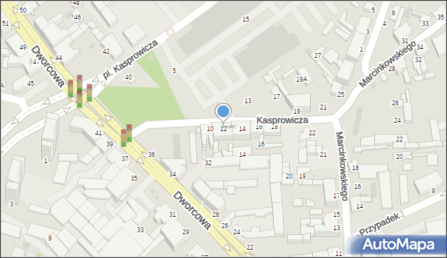 Inowrocław, Kasprowicza Jana, 12, mapa Inowrocławia