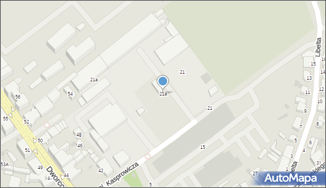 Inowrocław, Kasprowicza Jana, 21a, mapa Inowrocławia