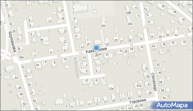 Inowrocław, Kasztanowa, 18, mapa Inowrocławia