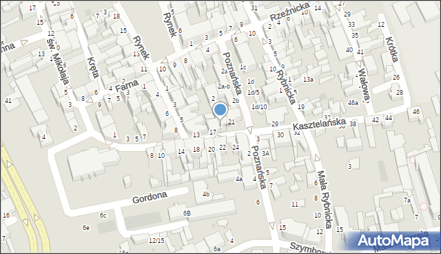 Inowrocław, Kasztelańska, 19, mapa Inowrocławia