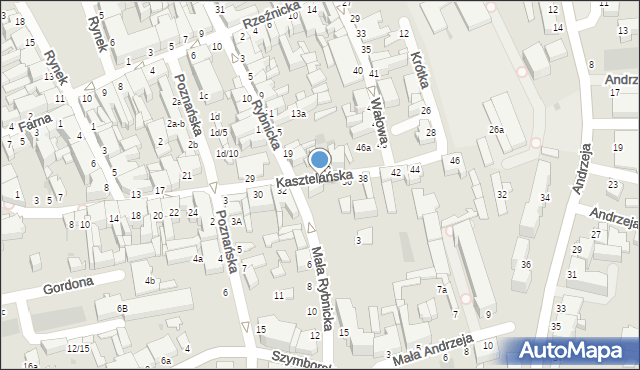 Inowrocław, Kasztelańska, 34, mapa Inowrocławia