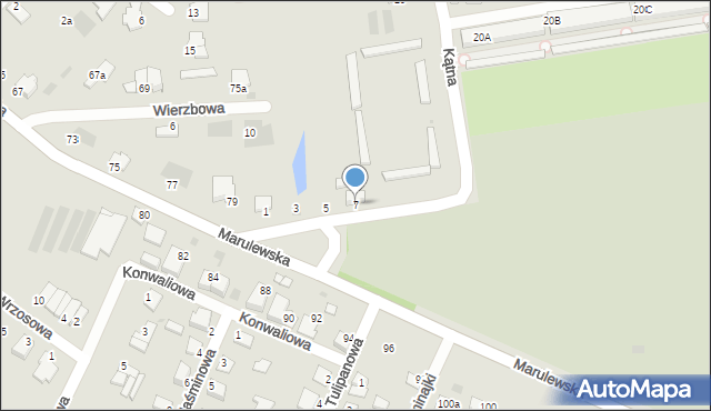 Inowrocław, Kątna, 7, mapa Inowrocławia