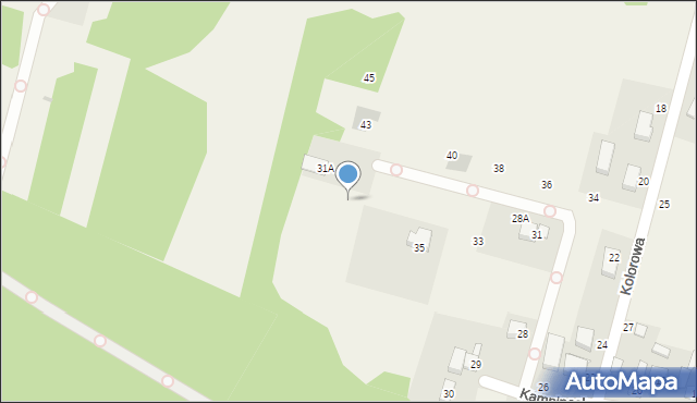 Izabelin-Dziekanówek, Kampinoska, 35b, mapa Izabelin-Dziekanówek