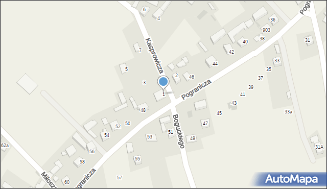 Jabłonka, Kasprowicza Jana, 1, mapa Jabłonka