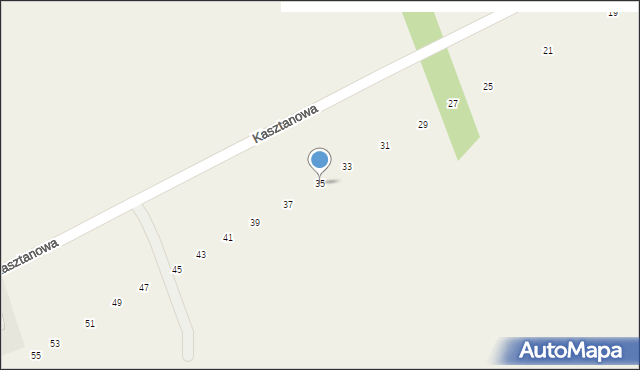 Jamno, Kasztanowa, 35, mapa Jamno