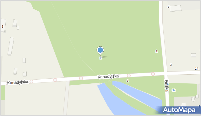 Janinów, Kanadyjska, 2, mapa Janinów