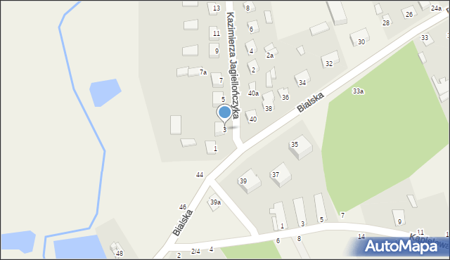 Janów Podlaski, Kazimierza Jagiellończyka, 3, mapa Janów Podlaski