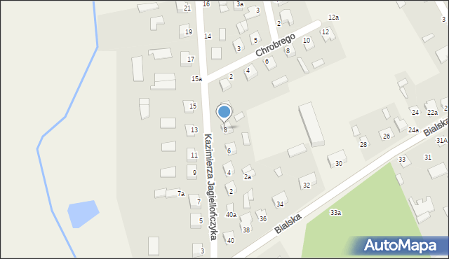 Janów Podlaski, Kazimierza Jagiellończyka, 8, mapa Janów Podlaski