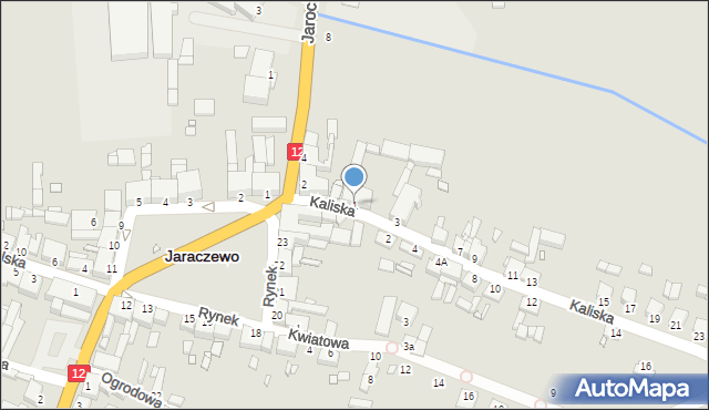 Jaraczewo, Kaliska, 1, mapa Jaraczewo