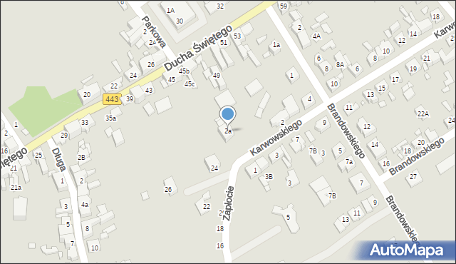 Jarocin, Karwowskiego Stanisława, 2a, mapa Jarocin