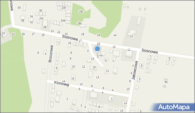 Jarosławiec, Kasztanowa, 3, mapa Jarosławiec