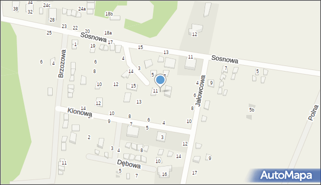 Jarosławiec, Kasztanowa, 9, mapa Jarosławiec