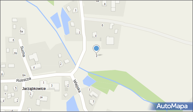 Jarząbkowice, Kasztanowa, 2, mapa Jarząbkowice