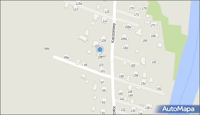 Jasło, Kaczorowy, 105, mapa Jasła