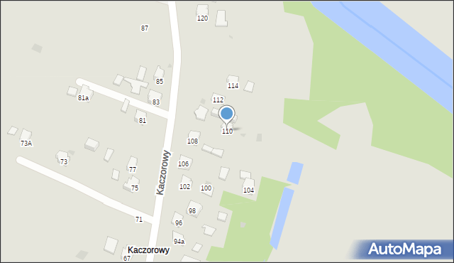 Jasło, Kaczorowy, 110, mapa Jasła