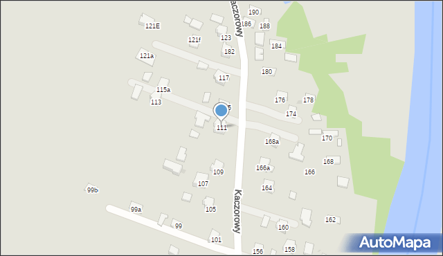 Jasło, Kaczorowy, 111, mapa Jasła