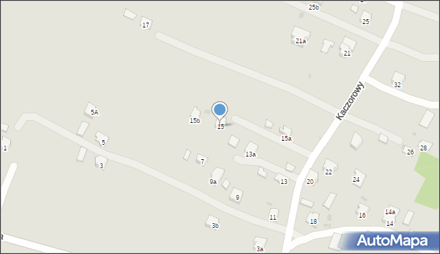 Jasło, Kaczorowy, 15, mapa Jasła