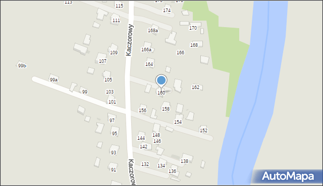 Jasło, Kaczorowy, 160, mapa Jasła