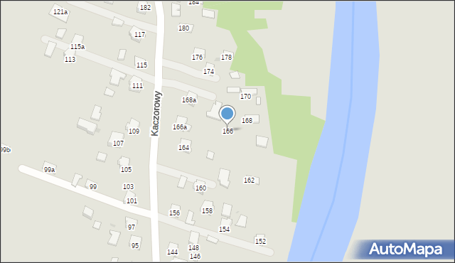 Jasło, Kaczorowy, 166, mapa Jasła
