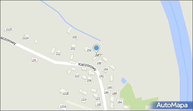 Jasło, Kaczorowy, 198, mapa Jasła
