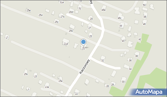 Jasło, Kaczorowy, 21, mapa Jasła