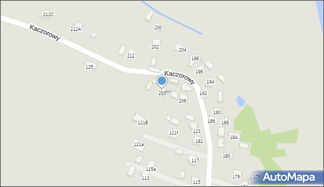 Jasło, Kaczorowy, 210, mapa Jasła