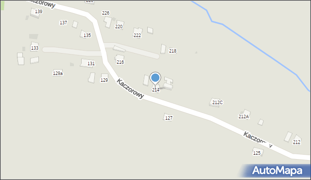 Jasło, Kaczorowy, 214, mapa Jasła