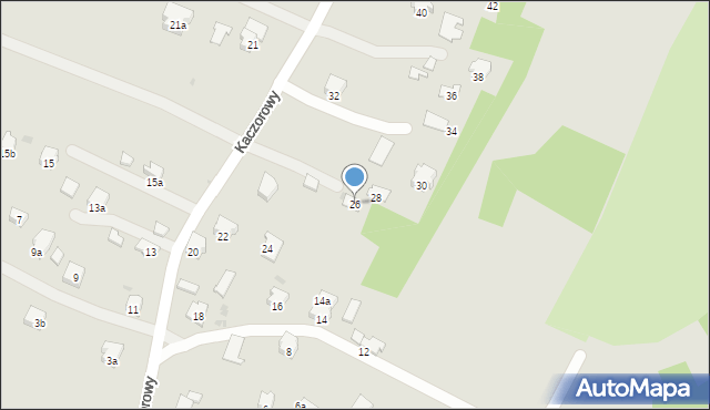 Jasło, Kaczorowy, 26, mapa Jasła