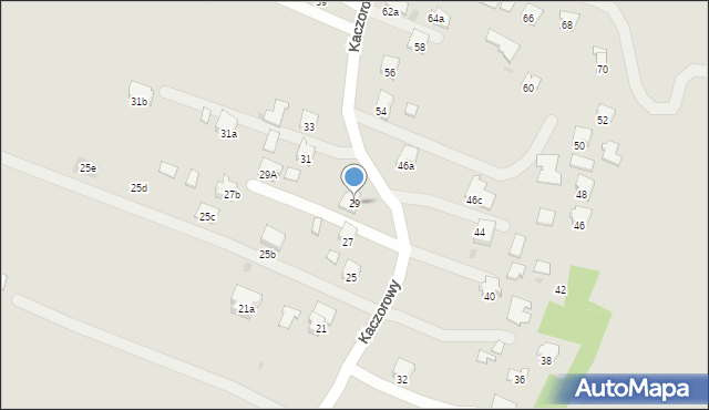 Jasło, Kaczorowy, 29, mapa Jasła