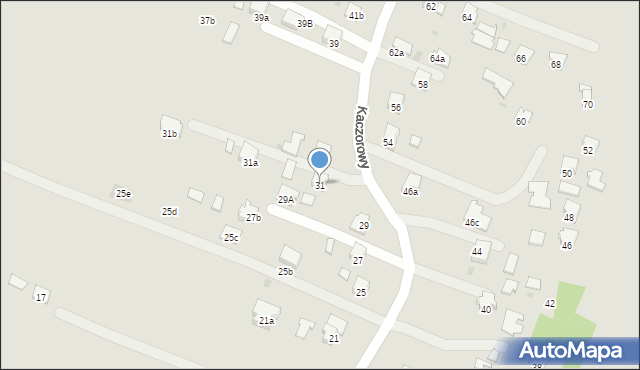 Jasło, Kaczorowy, 31, mapa Jasła