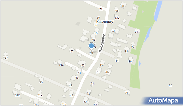 Jasło, Kaczorowy, 59, mapa Jasła